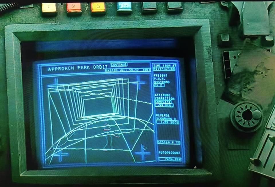 An older-style computer with some interesting geometric rendering. A crystal orb composed of copper and wiring turned into a portal.